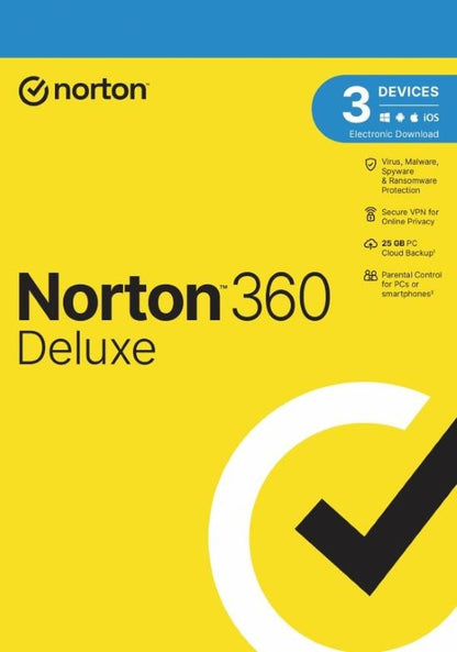 Norton 360 Deluxe EU Key (1 an / 3 dispozitive) + 25 GB Cloud Storage