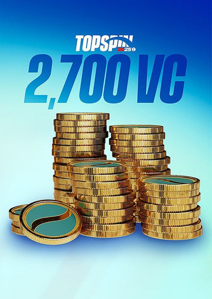 TopSpin 2K25 - 2.700 Pachet monedă virtuală XBOX One/Series CD Key