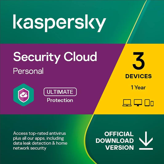 Kaspersky Security Cloud Personal (1 an / 3 dispozitive)