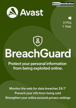 Cheie Avast BreachGuard 2024 (1 an / 3 dispozitive)