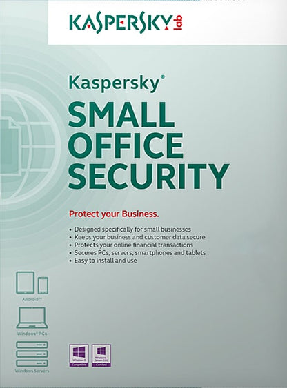 Kaspersky Small Office Security (5 PC-uri / 1 server / 5 dispozitive mobile / 1 an)