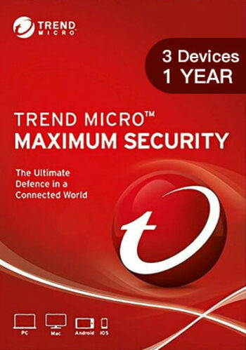 Trend Micro Maximum Security Key (1 an / 3 PC)