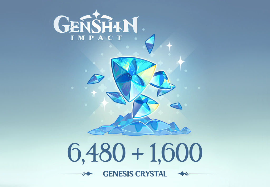 Genshin Impact - 6.480 + 1.600 de cristale Genesis Voucher Reidos