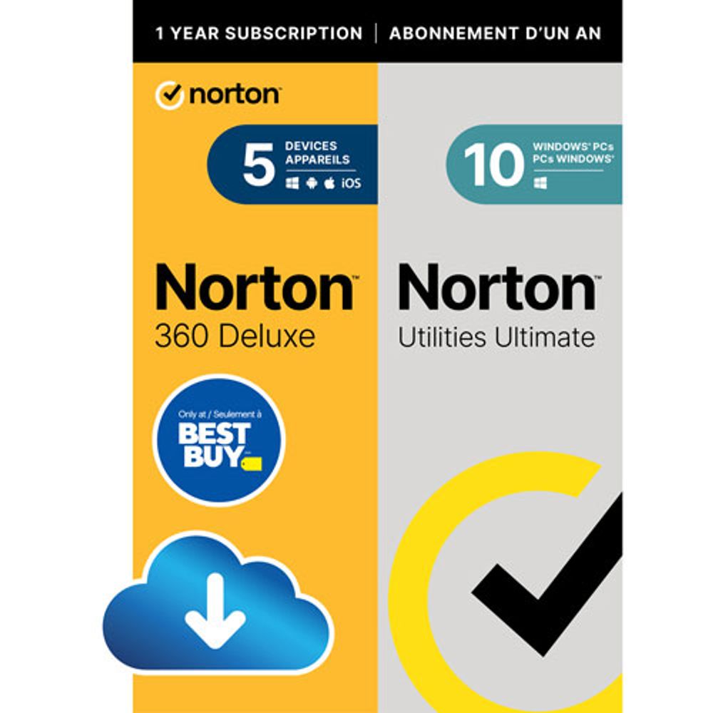 Norton 360 Deluxe + Utilities Ultimate 2024 EU Key (1 an / 5 dispozitive) + 50 GB de stocare în cloud