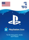 Card PlayStation Network 1 USD US CD Key