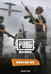 PUBG Mobile 600 + 60 Numerar necunoscut EU Prepaid CD Key