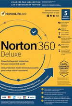 Norton 360 Deluxe EU Key (1 an / 5 dispozitive)