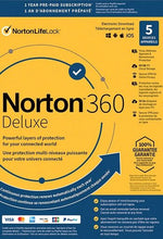 Norton 360 Deluxe US Key (1 an / 5 dispozitive) + 50 GB de stocare în cloud