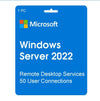 Windows Server 2022 Remote Desktop Services 50 CAL utilizator CD Key