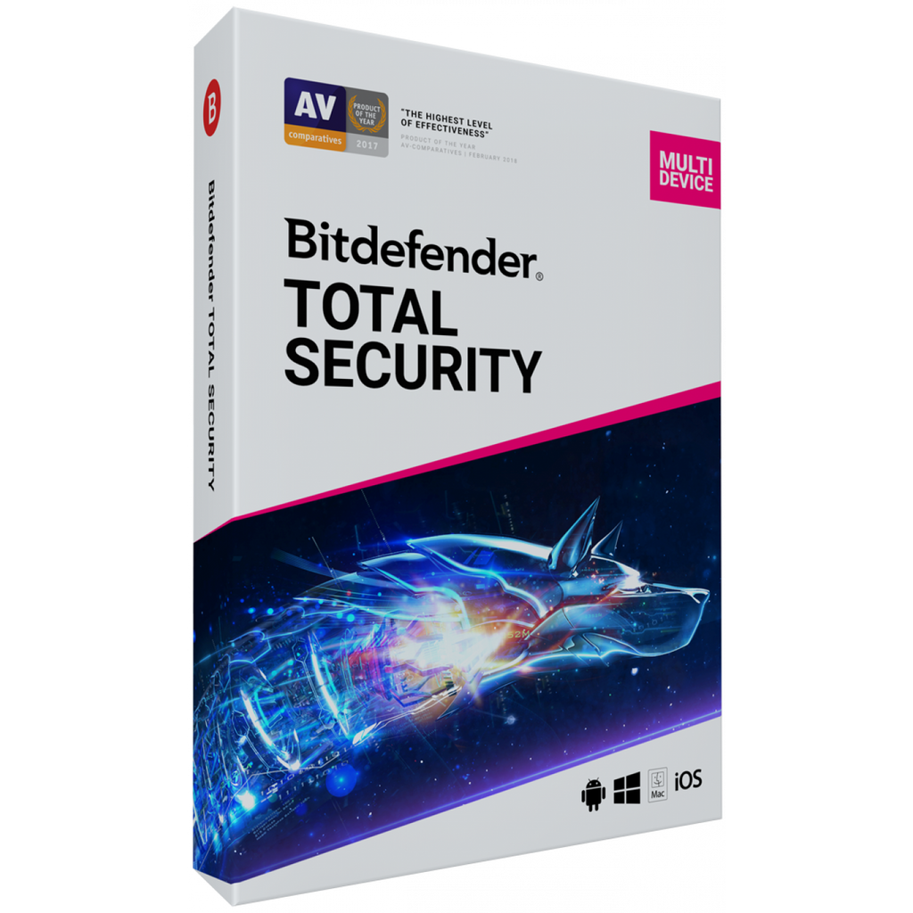 Bitdefender Total Security 2020 - 2019 Cheie - 5 dispozitive, 90 de zile - RoyalKey