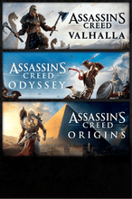 Assassin's Creed: Valhalla + Origins + Odyssey - Bundle ARG Xbox One/Series CD Key