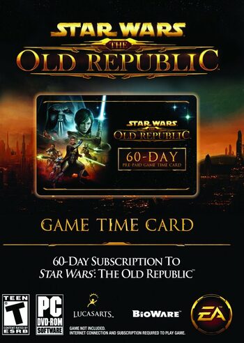 Star Wars: The Old Republic 60 zile card de timp Global Site oficial CD Key
